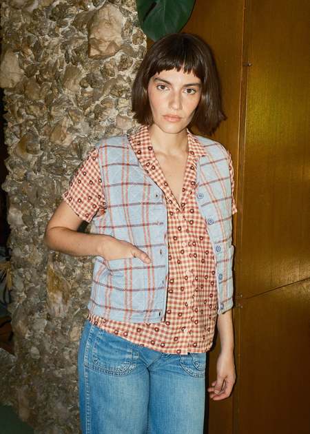 Camiel Fortgens Spencer Vest - Red Melange | Garmentory