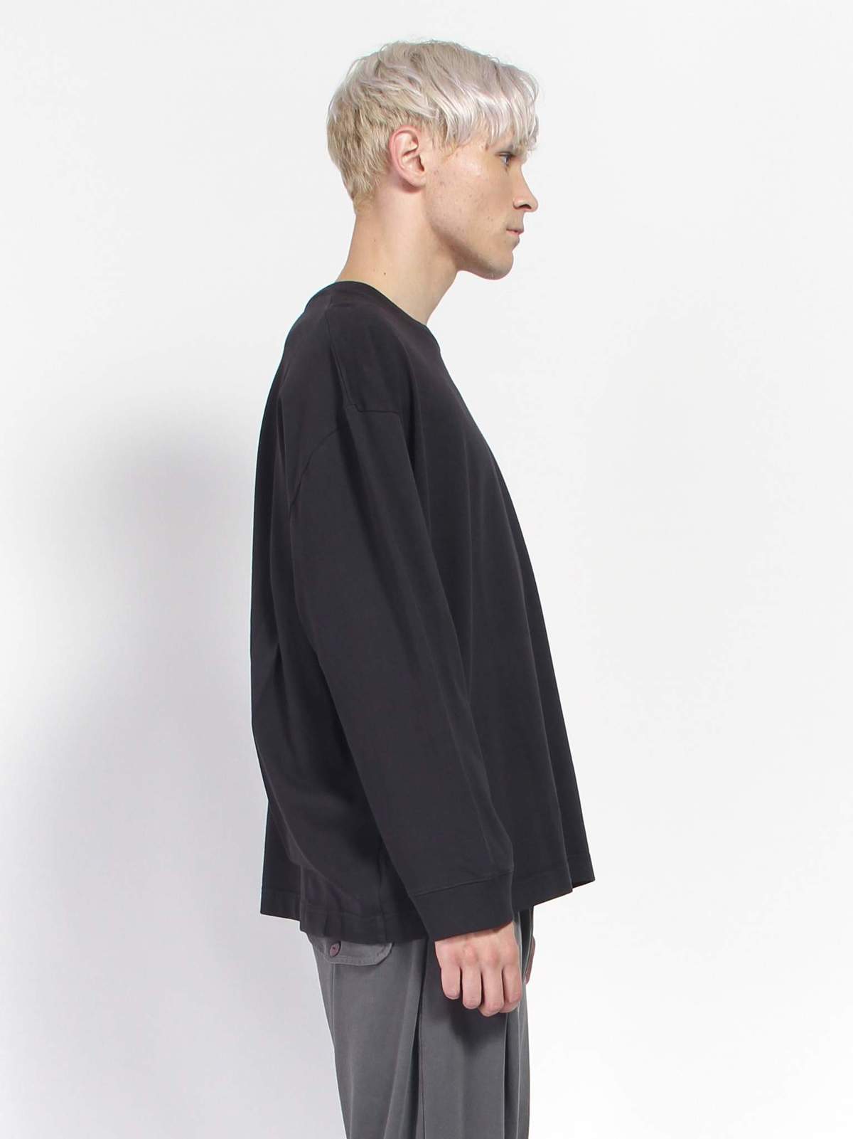 Willy Chavarria Long Sleeve Macho Buffalo Tee - Black | Garmentory