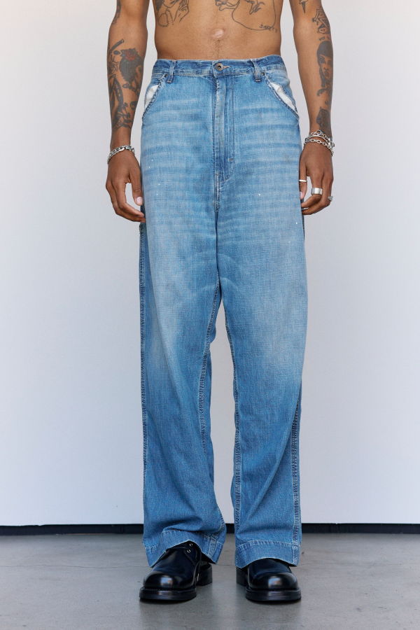 Maison Margiela Cotton Wide-Leg Jeans