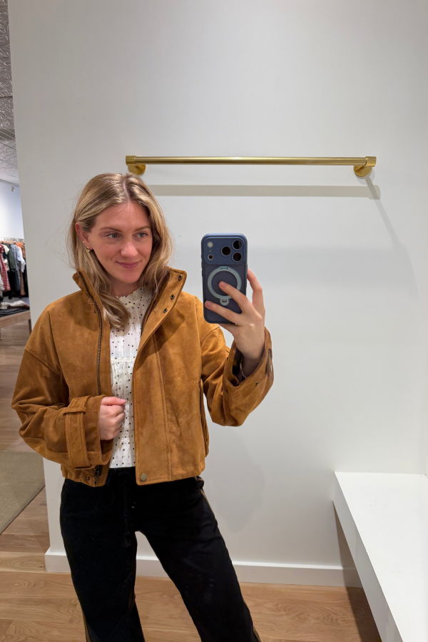 Veronica Beard Bateman Suede Jacket