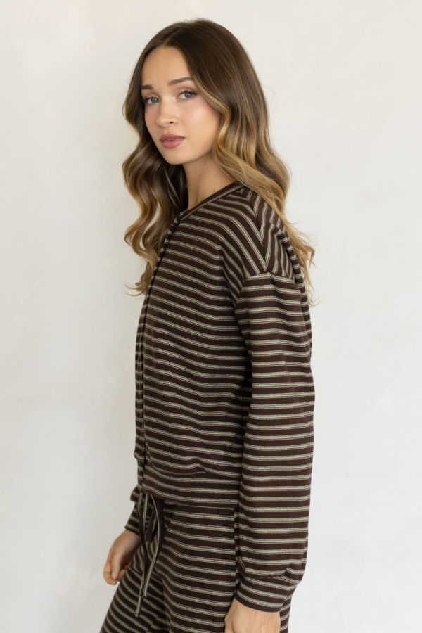 Azalea Jovie Fleece Stripe Set