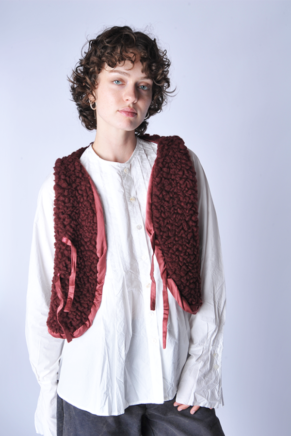Sula Clothing LTD. Conker Fluffy Wrap Vest