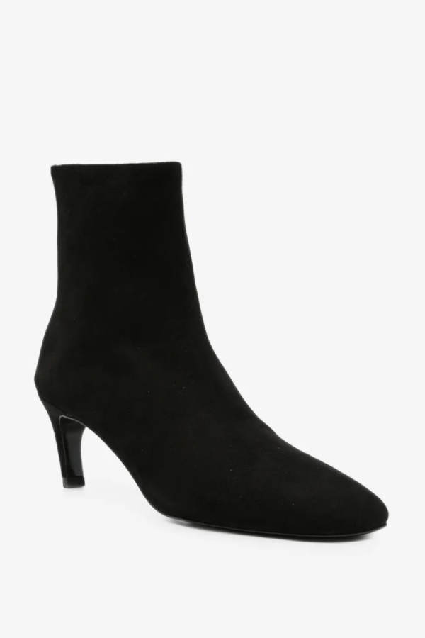 Totême Soft Suede Ankle Boots - Black