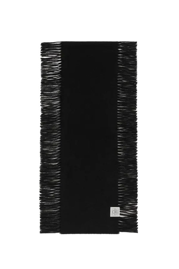 Totême Cashmere Tassel Scarf - Black