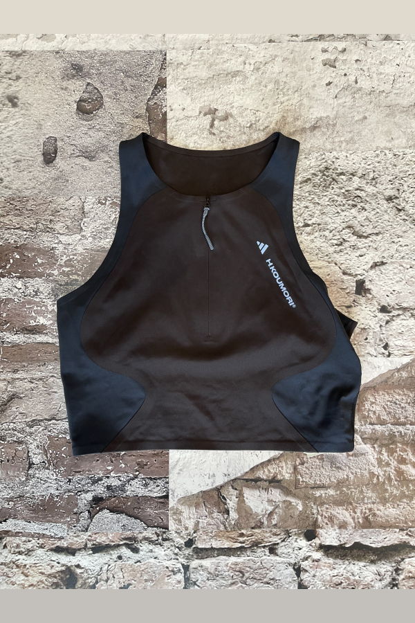 Adidas x HK Crop Top - NBROWN/NTGREY