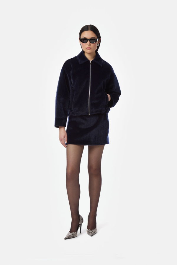 APPARIS Ada Pony Jacket - Navy Blue