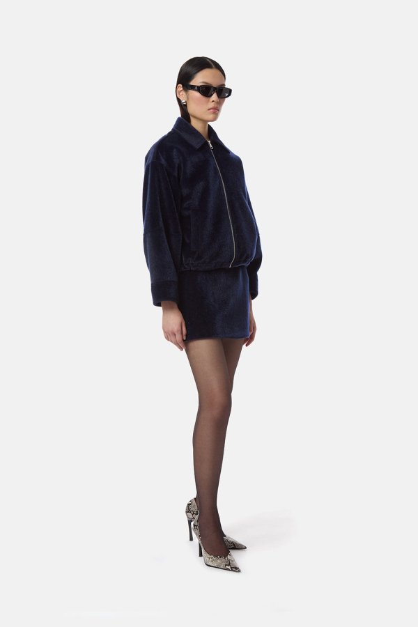 APPARIS Ada Pony Jacket - Navy Blue