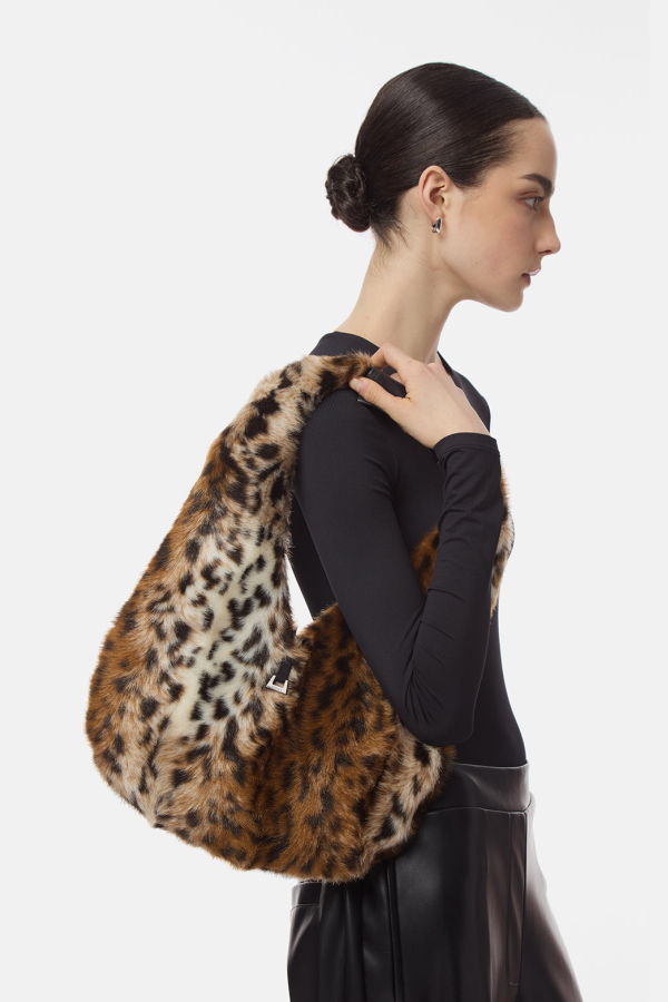 APPARIS Colette Shaved Leopard Bag