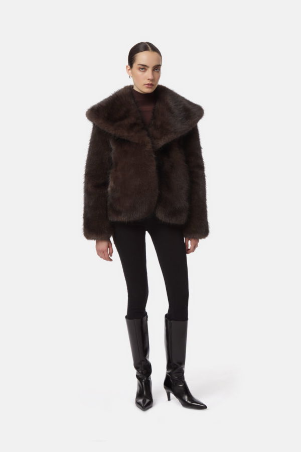APPARIS Yara Sable Coat - Fauve Multi
