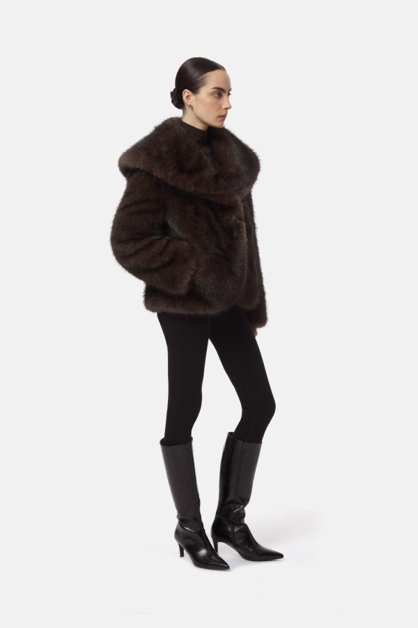APPARIS Yara Sable Coat - Fauve Multi