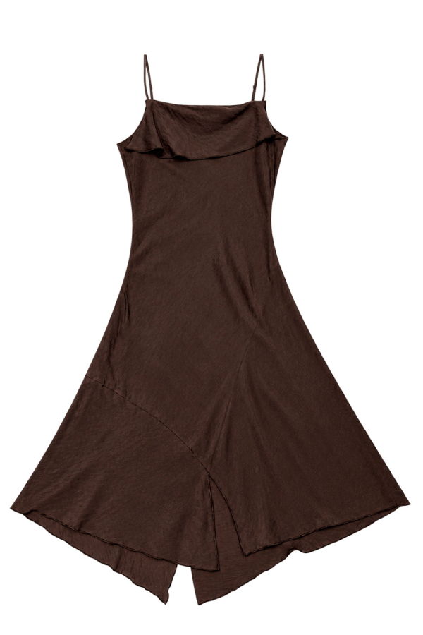 Ali Golden Asymmetrical Tank Dress