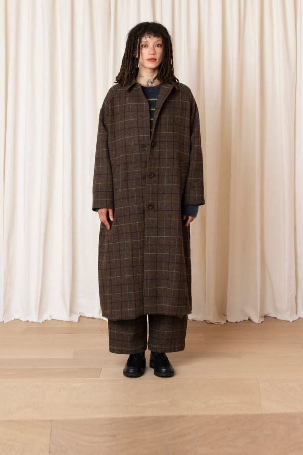 Ali Golden Wool Trench