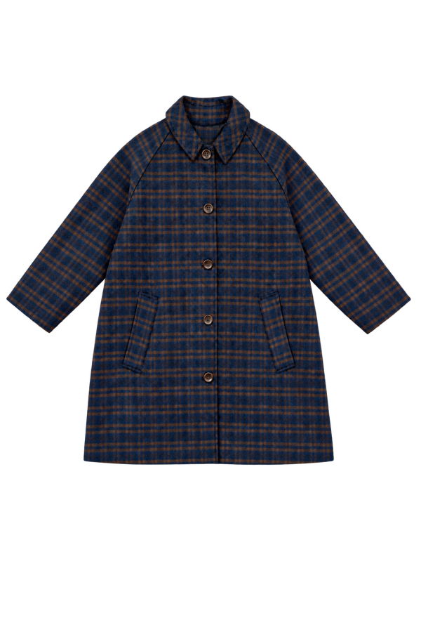 Ali Golden Short Wool Trench