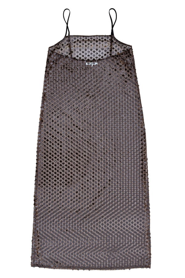 Ali Golden Square Neck Slip Dress