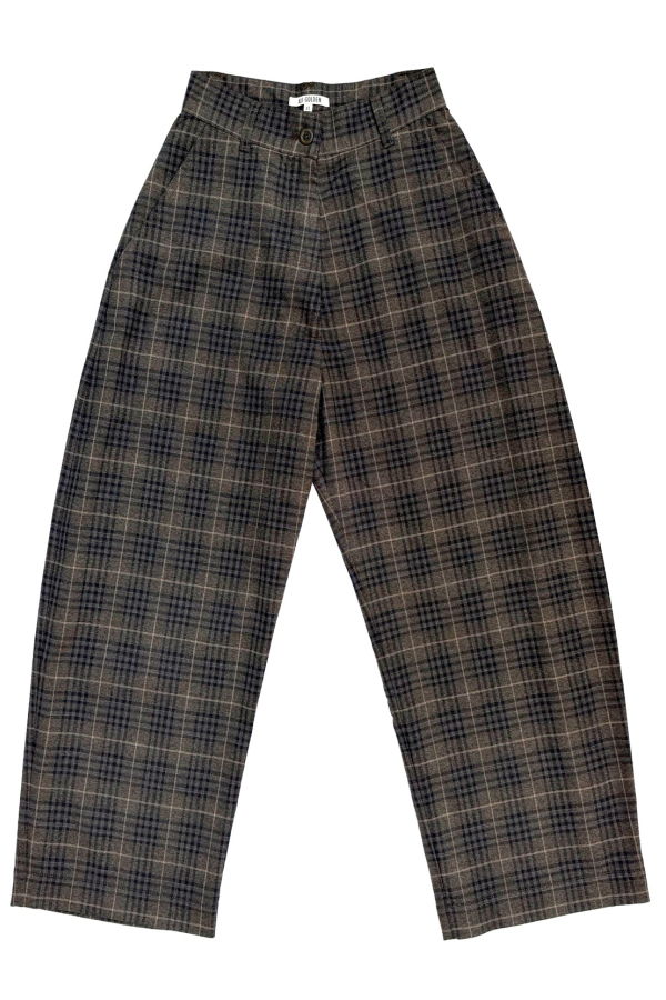 Ali Golden Wool Loose Barrel Pant