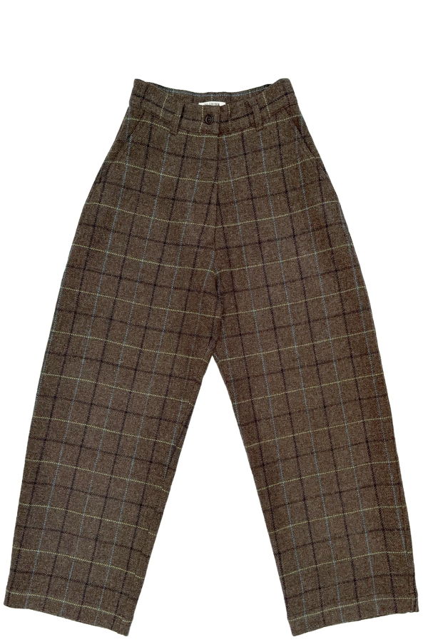 Ali Golden Wool Loose Barrel Pant