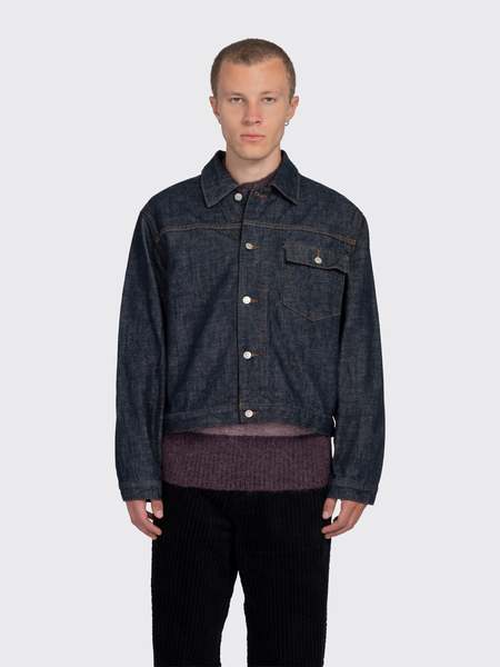 Namacheko Zebra Denim Jacket - Washed Black | Garmentory