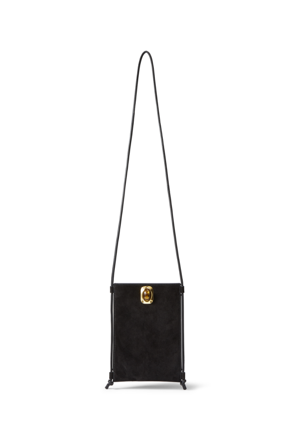 Veronica Beard Stone Embellished Tether Bag - Black