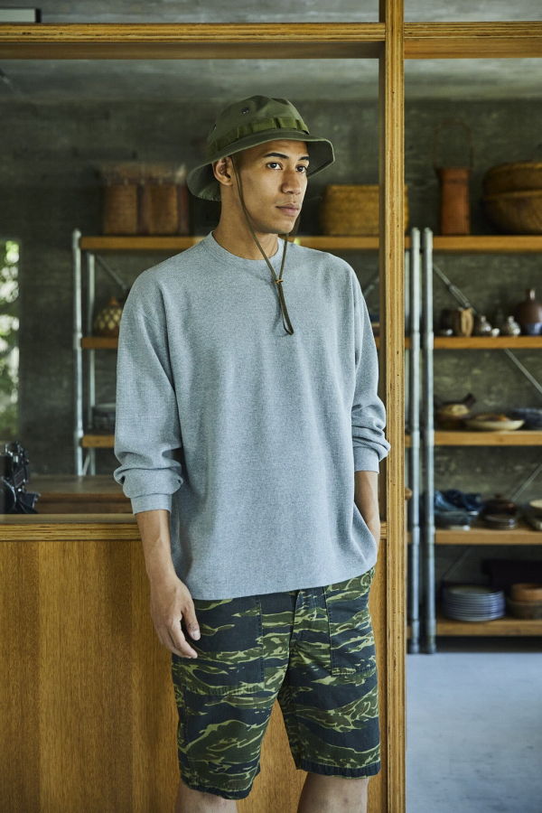 Orslow Waffle Long Sleeve T-Shirt