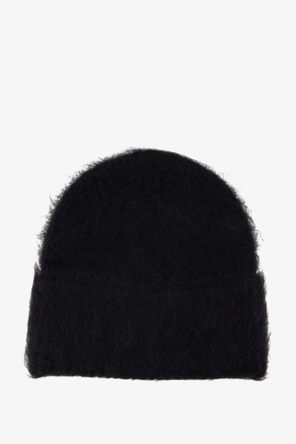 Totême Alpaca Knit Beanie - Black