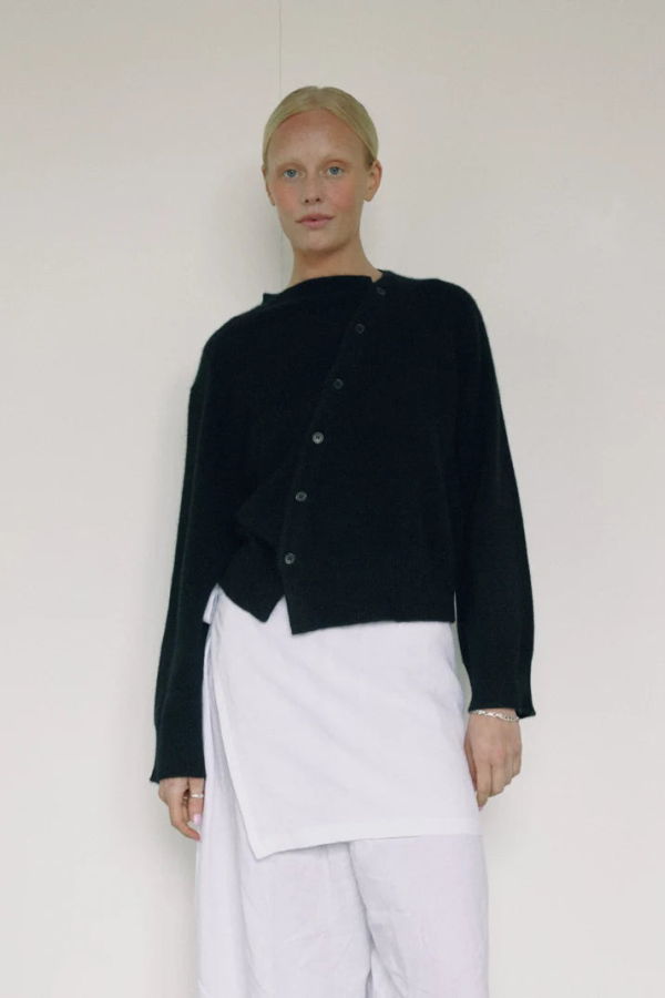 Bohème The Asymmetric Cashmere Knit Cardigan