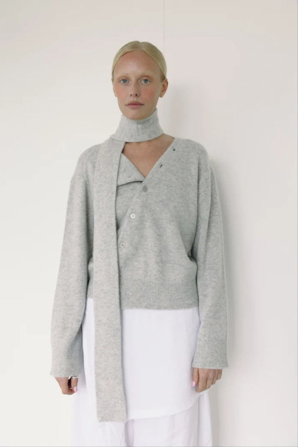 Bohème The Asymmetric Cashmere Knit Cardigan