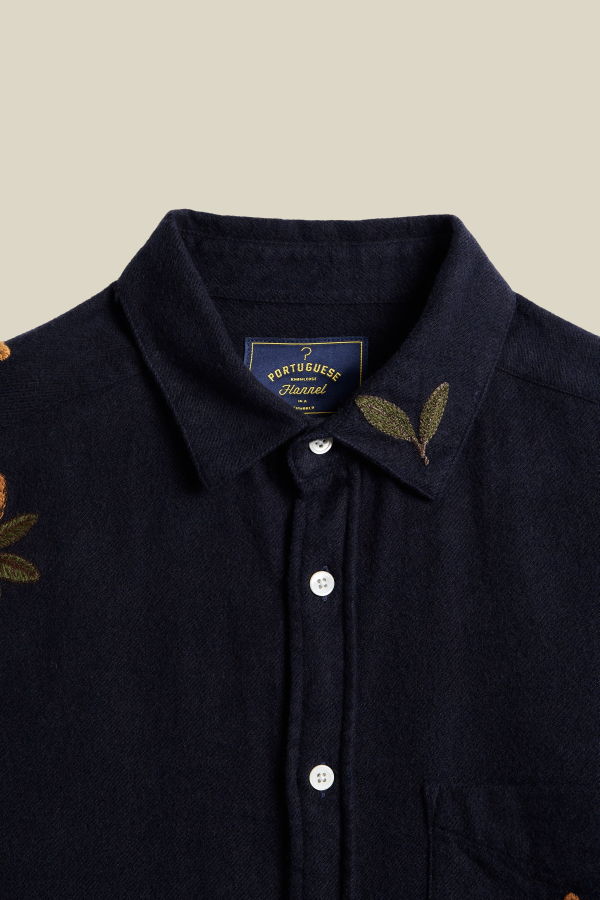 Portuguese Flannel Embroidery Flannel Shirt