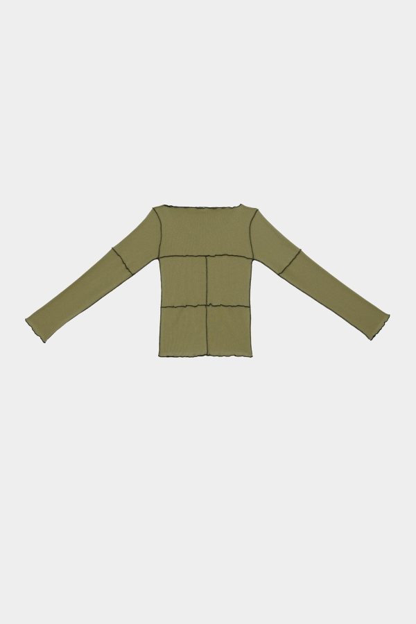 Baserange Moss Cinder Long Sleeve Tee