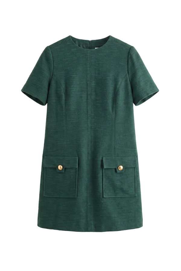 Cartolina Madison Short Sleeve Mini Dress