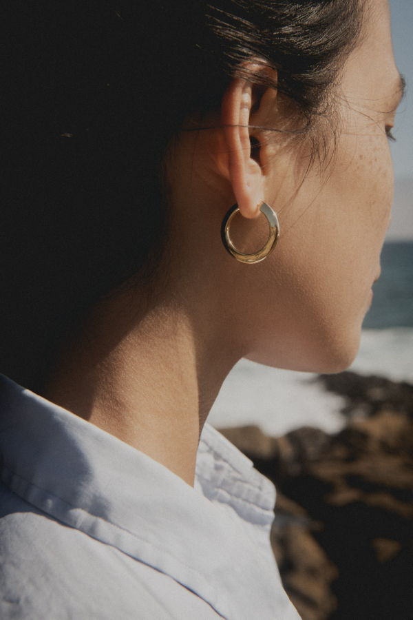 Their Studios Talia Medium Hoop Earrings