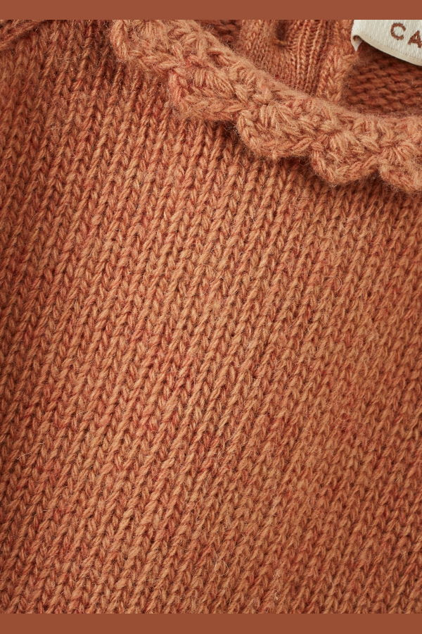 KIDS Caramel Edith Baby Merino Wool Jumper
