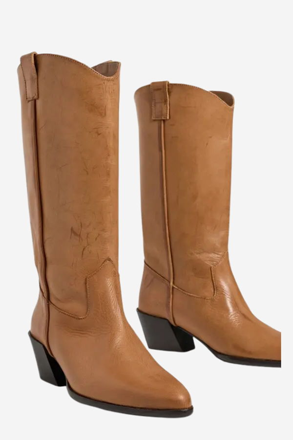 Staud Monty Boot - Cashew Distressed