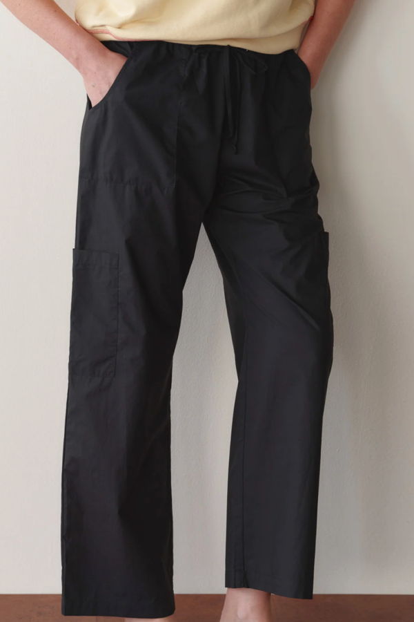 Donni. The Pop Drawstring Cargo Pant - Jet