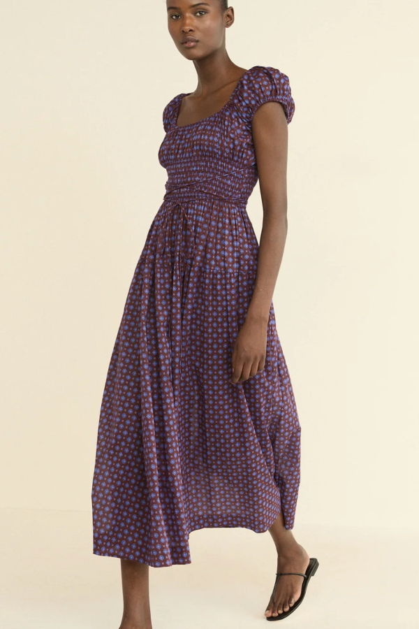 DÔEN Quinelle Dress - Menorca Foulard