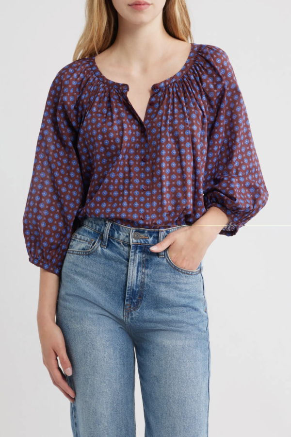 DÔEN Jiana Top - Menorca Foulard