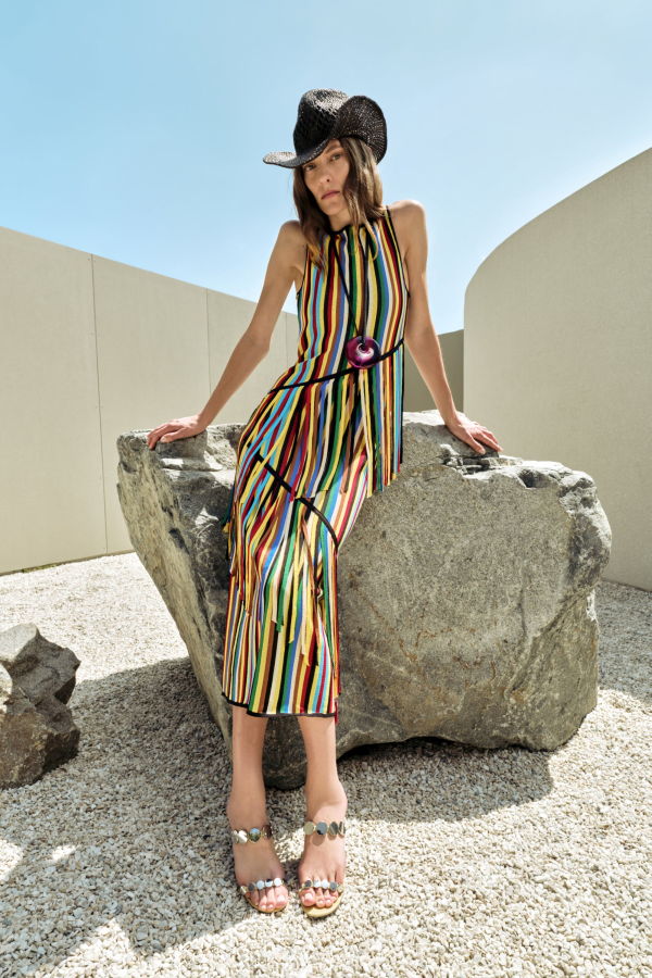 Simon Miller Spiral Knit Dress - Primary Stripe