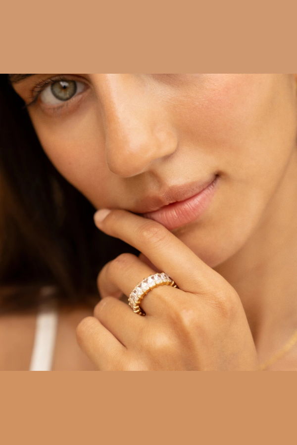 ATOLEA Eternity Ring - Gold Color