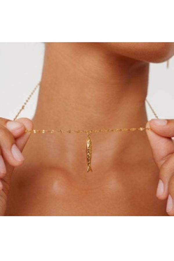 ATOLEA Lucky Fish Necklace - Silver