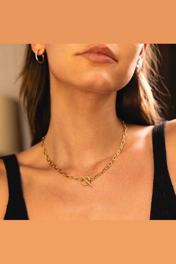 ATOLEA Paperclip Toggle Choker