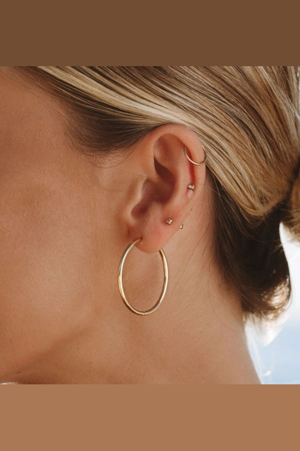 ATOLEA Thin Hoop Earrings