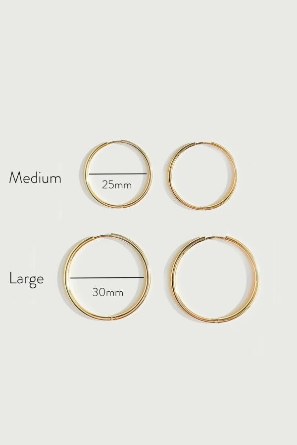 ATOLEA Thin Hoop Earrings