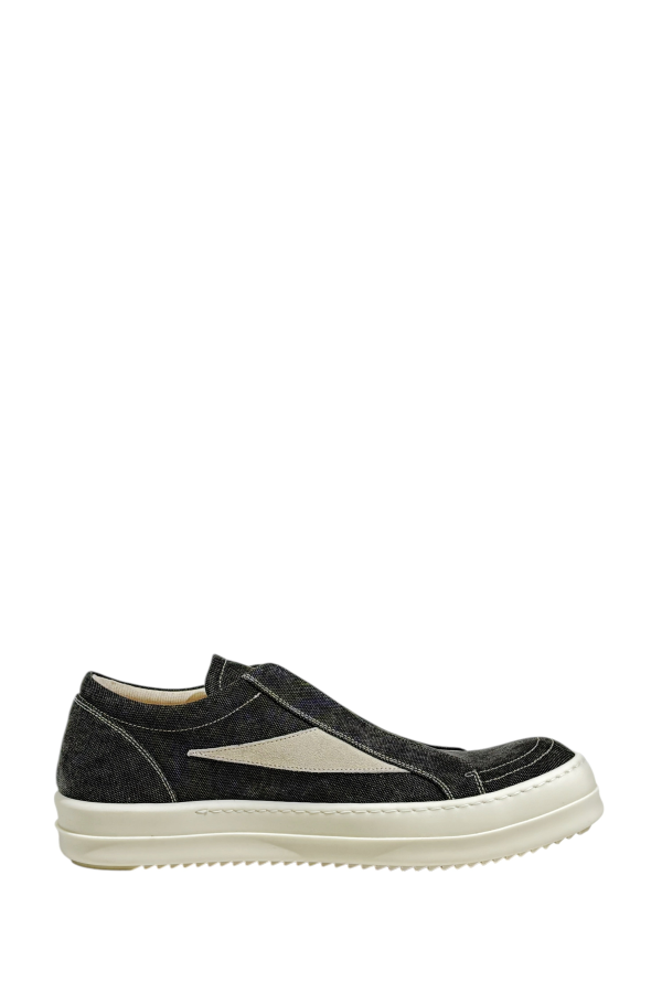 Rick Owens Laceless Sneaks - Washed Gravel