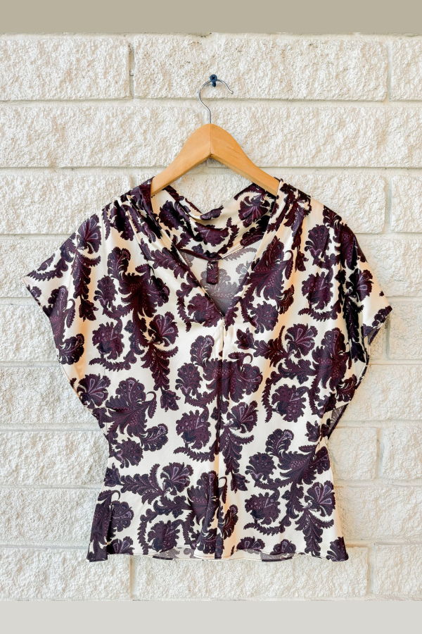 Veronica Beard Redgrave Top - Ecru Multi