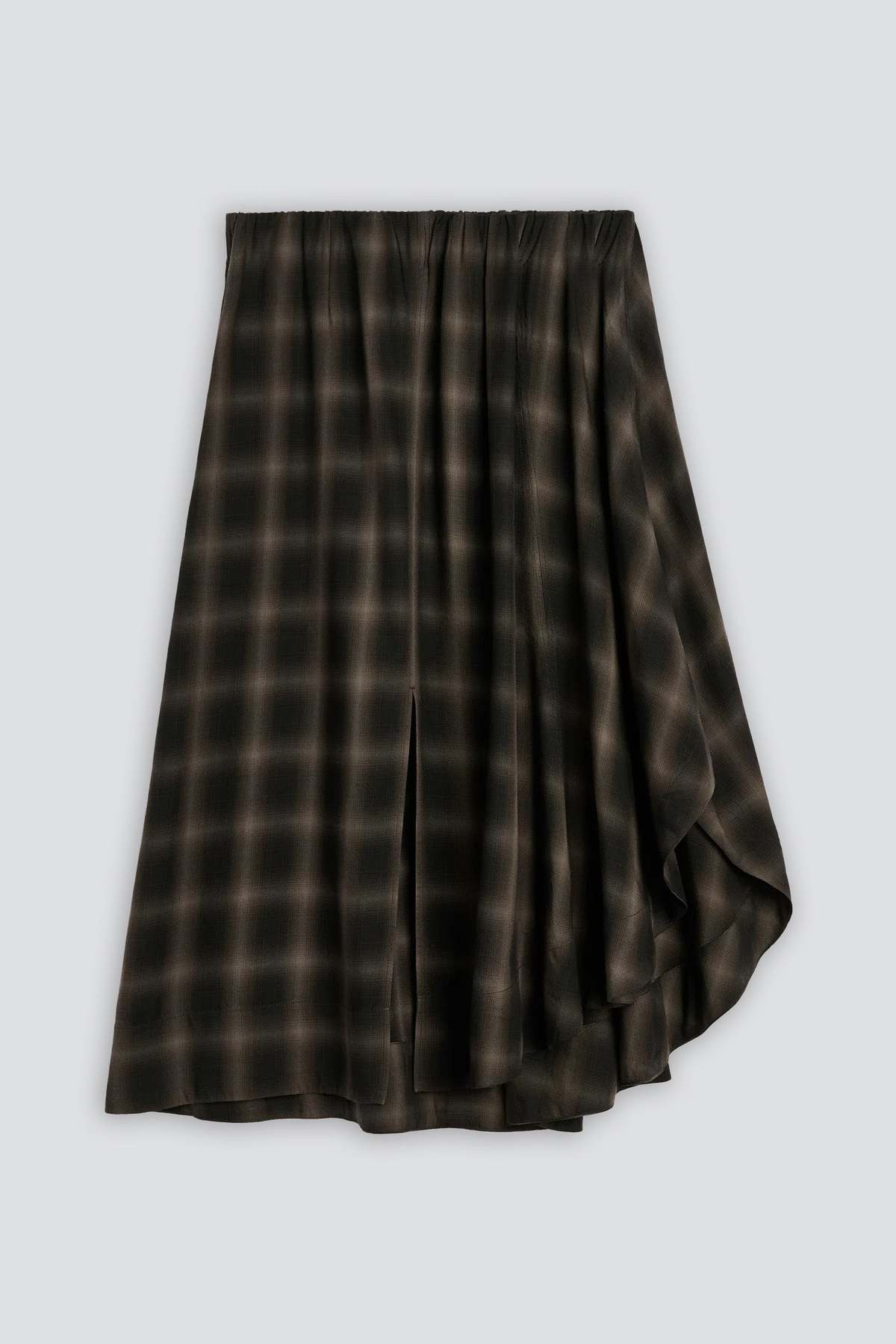 Our Legacy El Paso Check Saloon Tencel Fan Skirt - Image 1 of 3