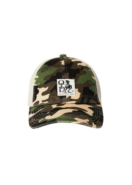 b.eautiful Biyu Trucker Hat - Peak Camo | Garmentory