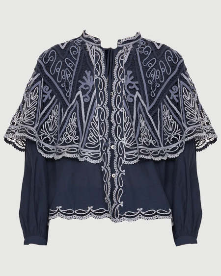 Sea NY Casey Hand Smocked Tie Front Top | Garmentory