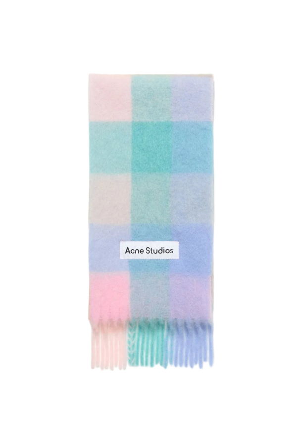 Acne Studios Mohair Checked Scarf