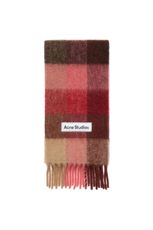Acne Studios Mohair Checked Scarf