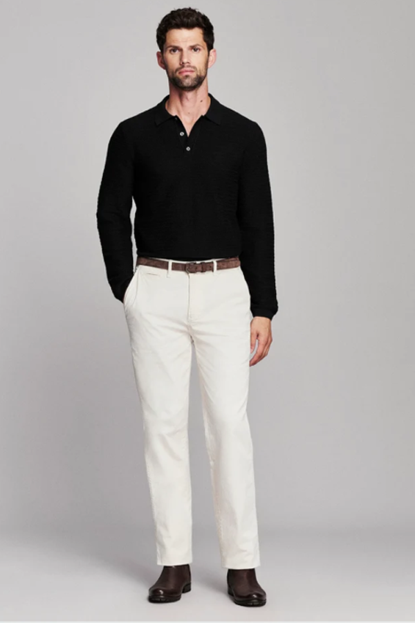 Billy Reid Long Sleeve Lachlan Links Polo