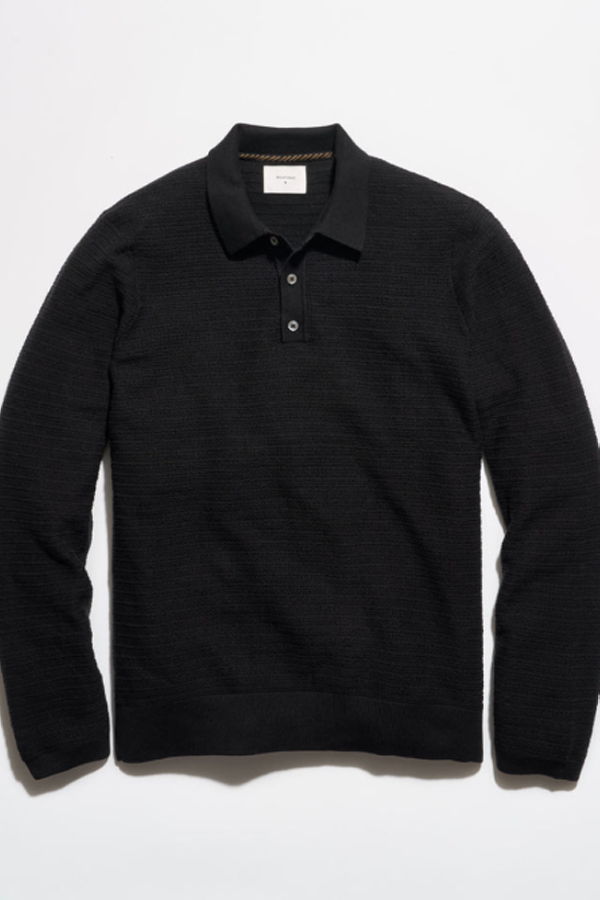 Billy Reid Long Sleeve Lachlan Links Polo